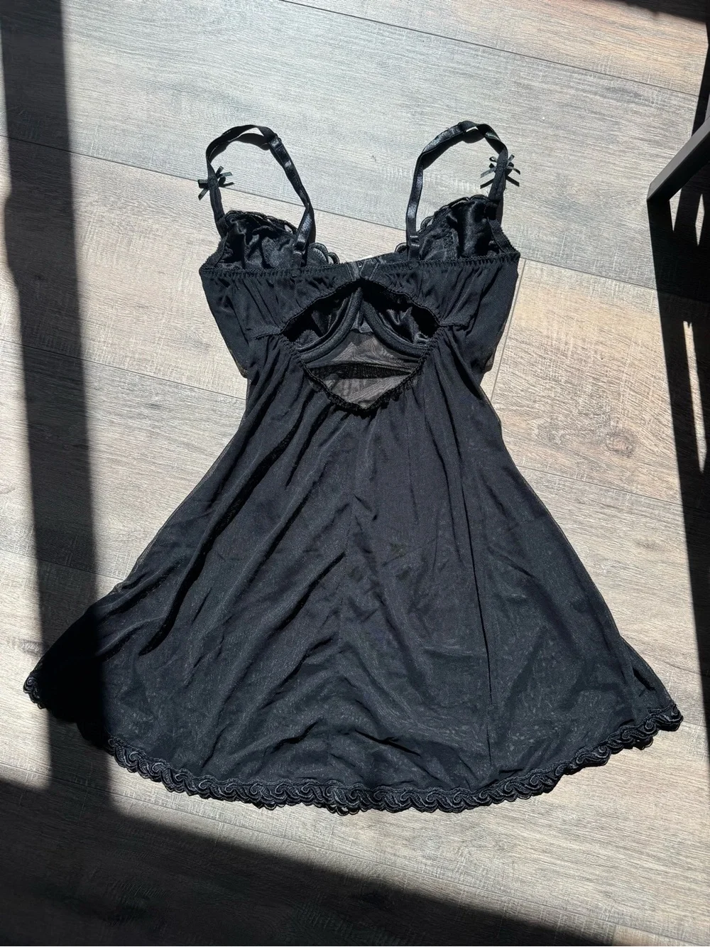 Victorias Secret Vintage 90s-2000s Black Slip Dress